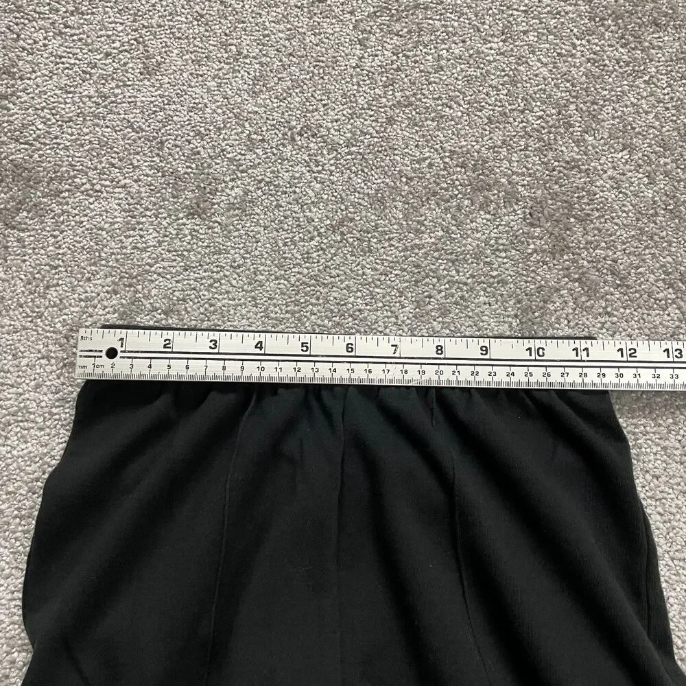 Cathy Daniels Sweatpants Womens Small Black Solid Lounge Elastic Waist 23x27